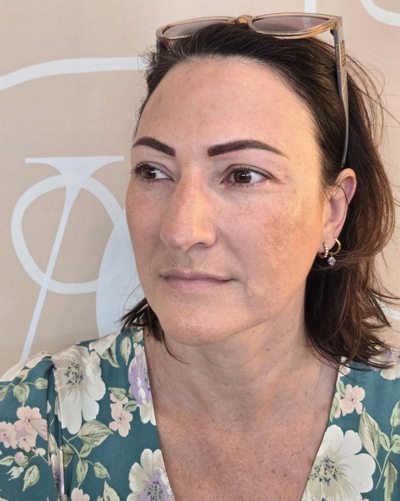 Healed brows by Kim, side angle